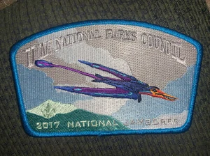 NEUWERTIG 2017 JSP Utah National Parks Council blau fliegender Dinosaurier blauer Rand - Bild 1 von 1