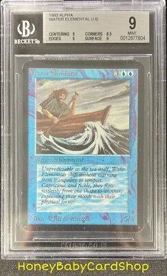 MTG Limited Edition Alpha 1993 Water Elemental BGS 9.0 Mint Old School 93/94 - Image 1 of 4