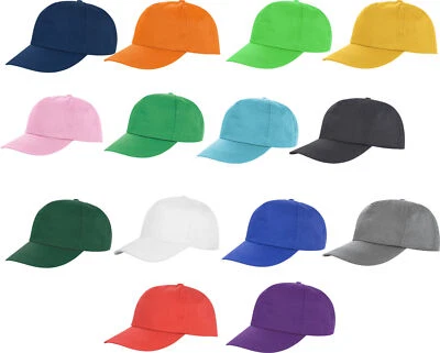 RESULT HEADWEAR Premium 100% Cotton Junior Boys Girls Baseball Cap Summer Sun Sports School Hat