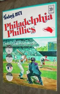 Todays 1971 PHILADELPHIA PHILLIES Official Baseball Album CARD BOOK (NEW) Dell - Picture 1 of 6