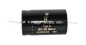 F&T CAPACITOR 100uF 450V FOR AMPLIFIER - OLD RADIO - TUBE AMP - Picture 1 of 1