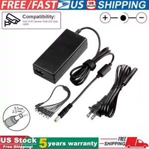 Alimentatore CCTV 12Volt 5Amp 8 Vie Sdoppiatore Alimentazione Telecamera CCTV LED PSU CC - Foto 1 di 8