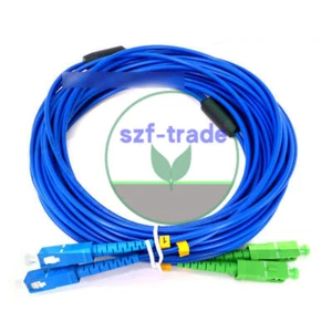 50M Armored Cable SC/UPC-SC/APC Single-Mode 9/125 Duplex Fiber Optic Patch Cord - Afbeelding 1 van 1