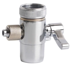 Metal Handle Faucet Adapter Diverter Valve RO Water Filter System to 1/4" Tubing - Picture 1 of 6
