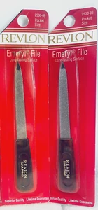 (2) REVLON EMERYL FILE - Superior Quality - Pocket Size *VINTAGE RARE 2530-06 - Picture 1 of 4