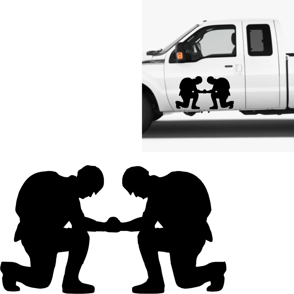 Military Soldier Veteran Vinyl 40" Black Decal Sticker For Truck Car SUV - Image 1 of 1