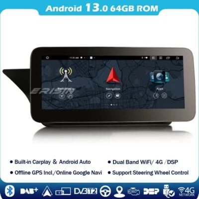 4+64GB 8-Kern Android 13 Autoradio CarPlay Mercedes W213 E-Klasse W207 C207 A207 - Bild 1 von 4