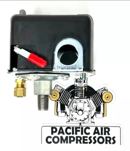 110512-004 PRESSURE SWITCH W/ ON-OFF LEVER AIR COMPRESSOR PARTS - Picture 1 of 5