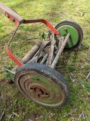 Antique Vintage Folbate A3 Rotary Reel Push Mower British - Repair or Parts - Image 1 of 4
