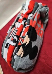 #125S Disney 100 - Mickey Mouse - 6 Pair - No Show Socks - Size Women's 9-11 - Picture 1 of 5