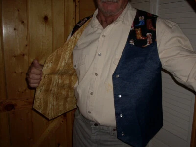 Chaleco Western Boots para hombre - talla S Foto 1 de 3