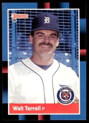 1988 Donruss Baseball Card Walt Terrell Detroit Tigers #91 - Image 1 of 2