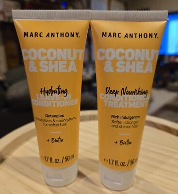 2 件 Marc Anthony 椰子乳木果深层滋养护理 1.7 盎司  — 第 1/3 张图片