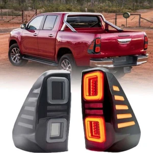 LED Rear Tail Lights 2PCS For Toyota Hilux 2WD 4WD SR SR5 UTE 2015-2020 TGN/KUN - Picture 1 of 11