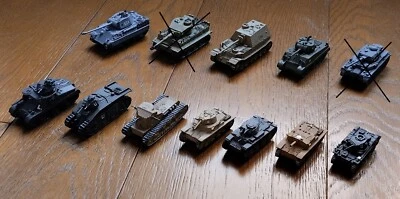 10 Carri armati modelli in metallo Scala 1:87 - Immagine 1 di 2