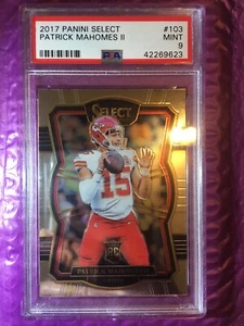 Patrick Mahomes 2017 Select Premier RC #103 PSA 9 - Bild 1 von 2