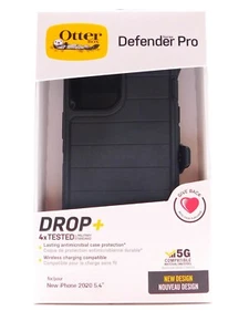 OTTER BOX AUTHENTIC DEFENDER PRO NEU IPHONE 2020 5.4 SCHWARZ GÜRTELCLIP - Bild 1 von 2