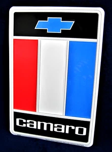 Chevy CAMARO *US MADE* Embossed Metal Sign - Man Cave Garage Shop Bar Wall Décor - Picture 1 of 9