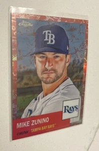 Mike Zunino 2022 Topps Chrome Platinum Toile Cream Rose Gold Refractor Rays */75 - Bild 1 von 3