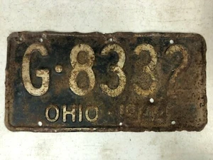 1944 Ohio Nummernschild G-8332 - Bild 1 von 1