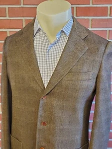 Luciano Barbera Louis Boston 3-BTN Surgeon Cuff Wool Blazer Mens 42 XLONG Italy - Picture 1 of 12