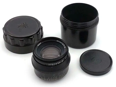 JUPITER-8 2/50mm KMZ Black lens M39-L39 mount FED Leica Zorki Bessa MINT IN BOX - Image 1 of 4