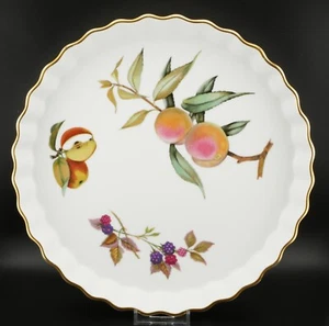 Royal Worcester Evesham piatto quiche oro 101⁄2"" pollici - Foto 1 di 6