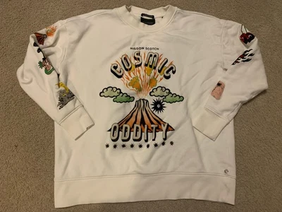 Sudadera pulóver Scotch & Soda para mujer cuello redondo talla pequeña Foto 1 de 4