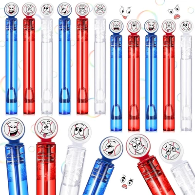24 Pcs Mini Face Baseball Bubble Wands Baseball Party Favors for Kids, Birthday  - Image 1 of 4
