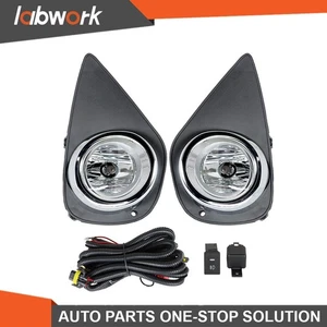 Labwork Bumper Fog Lights Lamp For 2015-2016 Toyota Yaris Clear Wiring+Switch - Picture 1 of 9