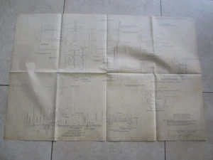 1948 - NATOMAS GOLD DREDGER Blueprint Drawing MINING - GREENAN PLACERS - PUMPING - Picture 1 of 3