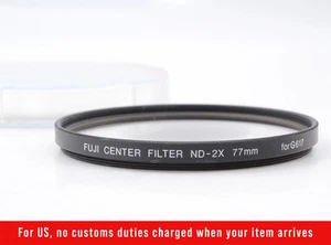 Fujifilm Fujica Center Filter ND-2X 77mm For Fuji G617 From JAPAN [Near MINT] - Picture 1 of 10