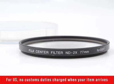 Fujifilm Fujica Center Filter ND-2X 77mm For Fuji G617 From JAPAN [Near MINT] - Image 1 of 4