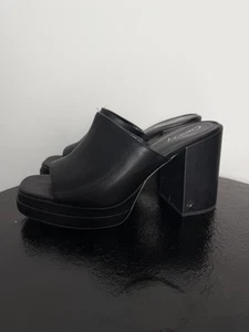Sam Edelman Shoes Ollyn Circus NY Black Platform Sandals Heels Size 8.5 Slip On - Picture 1 of 10