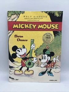 Walt Disney's Linen Like MICKEY MOUSE Barn Dance Book • 2018 - 1931 Reprint - Picture 1 of 4