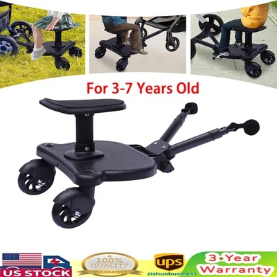 Universal Stroller Board with Removable Seat-2-in-1 Sit & Stand Baby Stroller - Image 1 of 4