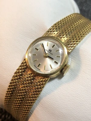 Vintage Ladies Swiss Made Bucherer Watch 17 Jewels Mechanical Gold Plated Runs - Image 1 of 4