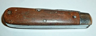Vintage Rare 1932 Wenger Delemont Fibre model 1908 Soldier Swiss Army Knife 32 - Image 1 of 4