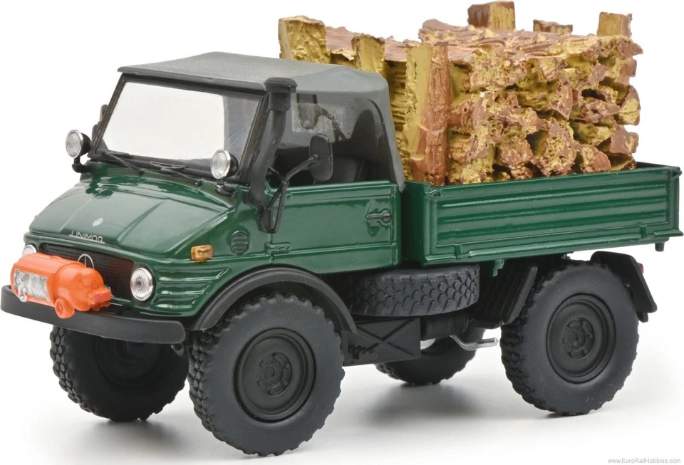 Schuco 450314800 1:43 Mercedes-Benz Unimog 406 with Wood Load - Image 1 of 1