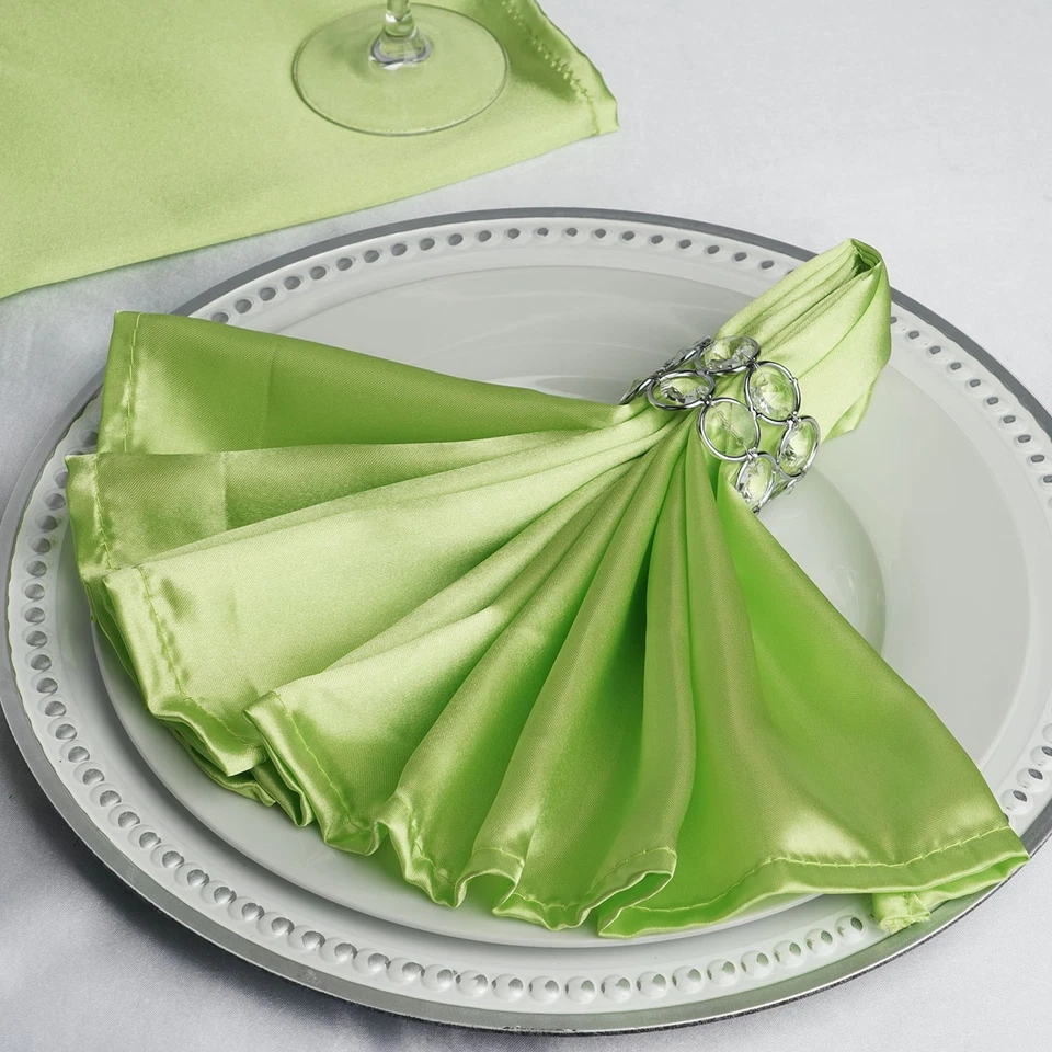 50 Silky SATIN 20x20" Wedding NAPKINS Party Table Linens Catering Decorations - Image 1 of 1