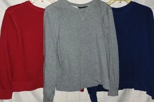 Bundle Of 3 Joe Boxer Crew Neck Sweatshirts Boys Medium Blue Red Gray - Picture 1 of 7