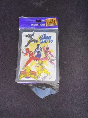 Invitaciones de fiesta vintage de Power Rangers de Party Express 1994 Foto 1 de 2