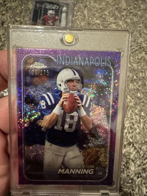 2024 Topps cromo - Peyton Manning #86 refractor moteado/275 Foto 1 de 3