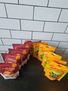 Pet Munchies Beef Liver Crunch & Fuitables Pumpkin & Cranberry 5 Packs Of Each.  - Picture 1 of 4