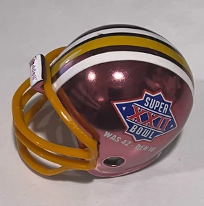 Casco da calcio Riddell pocket pro Washington Redskins CROMO Super Bowl 22 - Foto 1 di 1