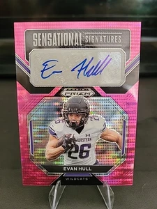 2023 Panini Prizm Sensational Signatures Evan Hull Neon Pink Pulsar /15 - Picture 1 of 2