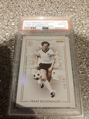 PSA 10 Franz Beckenbauer FC Bayern München Germany Panini nummeriert 8/10 - Bild 1 von 3