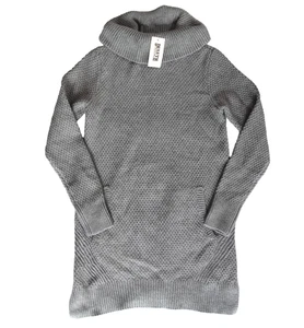 New Duluth Trading Heritage Cowl Neck Tunic Sweater Size XS Gray Long Sleeve - Picture 1 of 8
