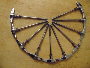 Slingerland Vintage 1970s Bass Drum T rods Set of 10 EXCELLENT - Picture 1 of 6