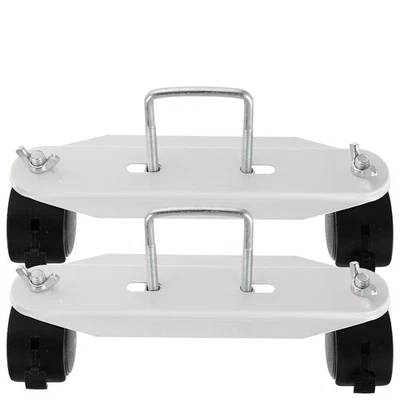 2 Pairs Casters Swivel Replacement Wheels Electric Heater Bracket Stand - Image 1 of 4